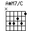 A#M7/C