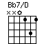 Bb7/D