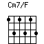 Cm7/F