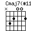 Cmaj7(s11).png