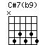 C#7(b9)
