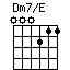 Dm7/E
