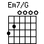 Em7/G