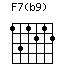 F7(b9)