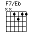 F7/Eb