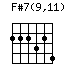 F#7(9,11)