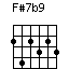 F#7b9