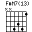 F#M7(13)