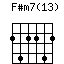 F#m7(13)