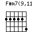 F#m7(9,11)