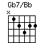 Gb7/Bb