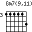 Gm7(9,11)