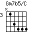 Gm7b5/C