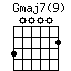Gmaj7(9)
