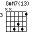 G#M7(13)